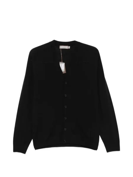 Cardigan Canali cu decolteu în V negru