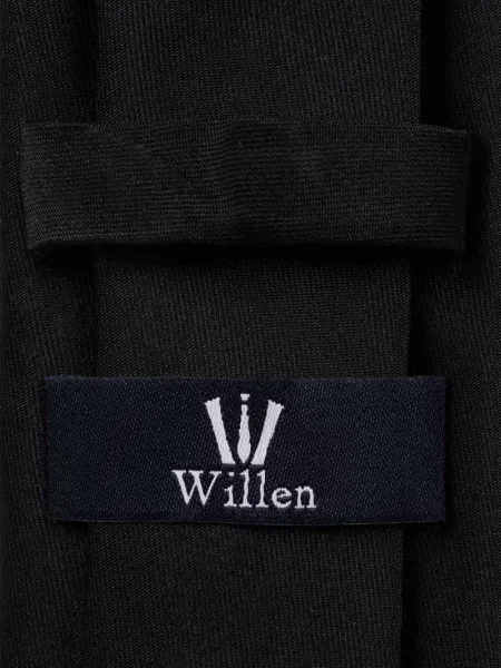 Krawat z jedwabiu cm Willen czarny