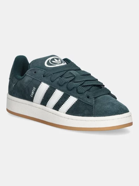 Adidas Originals sneakers din piele întoarsă W verde