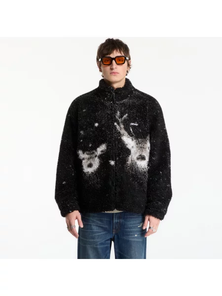 Μπουφάν Obey Deer Sherpa Jacket Black Multi XL μαύρο