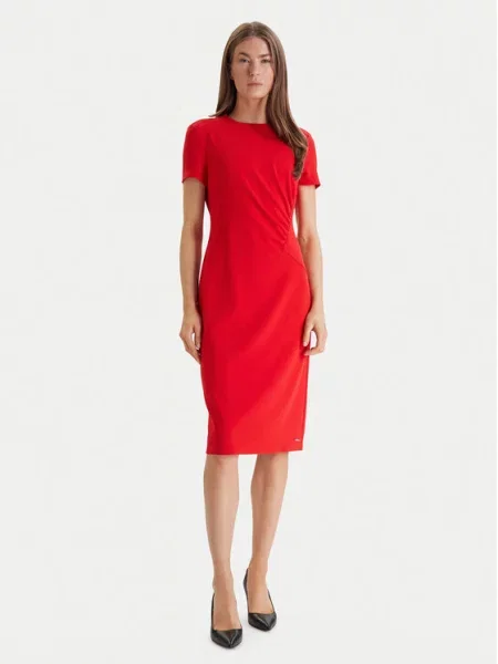 Calvin Klein Коктейлна рокля червен