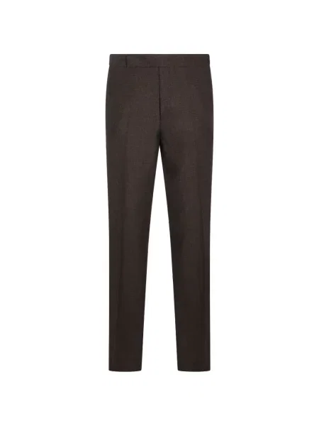 Pantaloni Lardini de lână maro