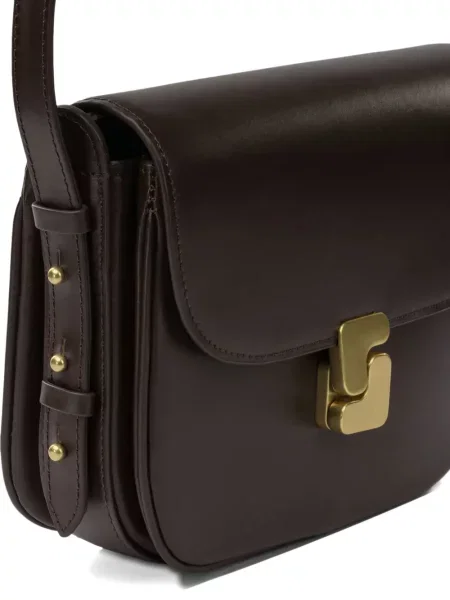 Geanta crossbody Soeur din piele negru