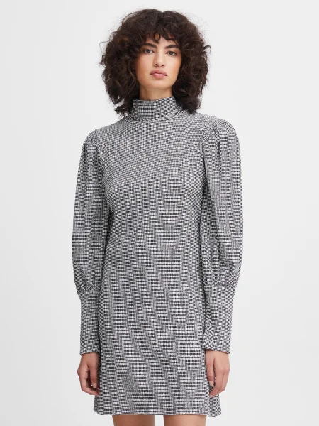 ICHI Rochie PERE negru alb