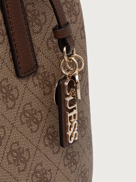 Кожаная сумка шоппер Guess