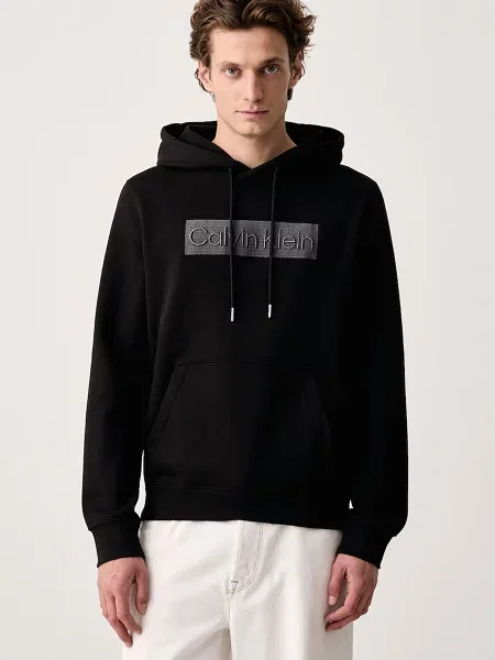 Calvin Klein hanorac cu glugă pentru bărbați cu negru