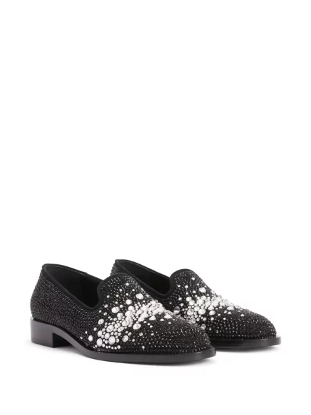 Iš natūralios odos loaferiai Giuseppe Zanotti juoda