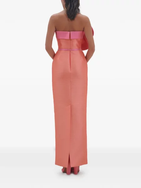 Odgovarati maksi haljina Rami Al Ali s mašnom narančasta