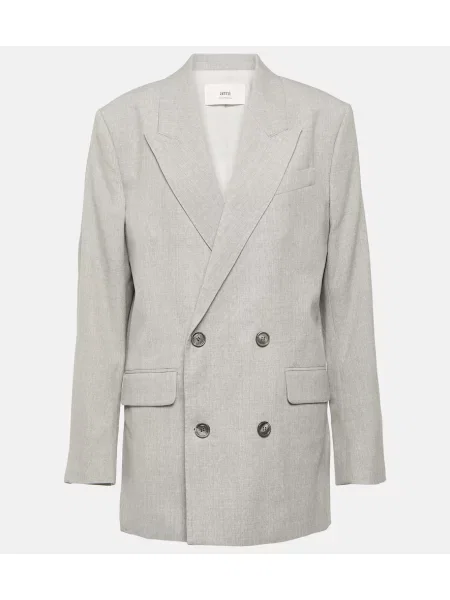 Sacou Ami Paris de lână gri