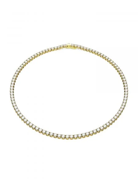 Swarovski Verižica MATRIX zlata bela