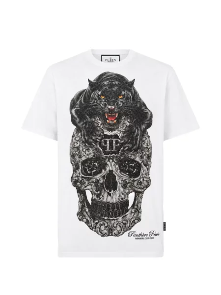 Μπλούζα Philipp Plein πέτρες λευκό