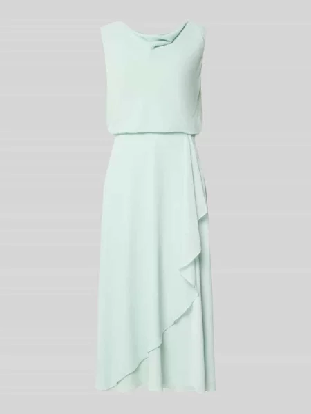 Sukienka koktajlowa do kolan z lejącym dekoltem Christian Berg Cocktail