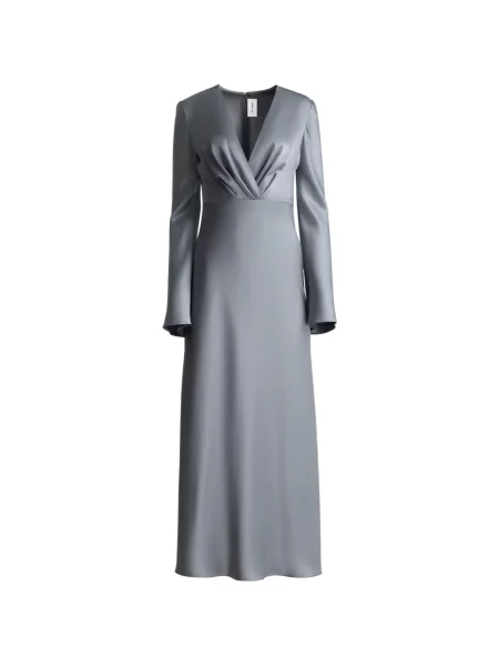Rochie midi St. John până la genunchi de costum gri