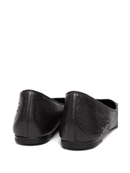 Balerini Jacquemus din piele maro