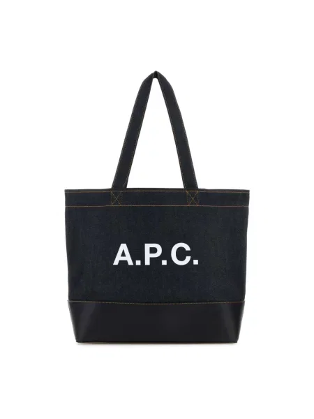 Torba A.p.c. skórzana niebieska