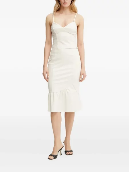 Fustă midi Armani Exchange până la genunchi