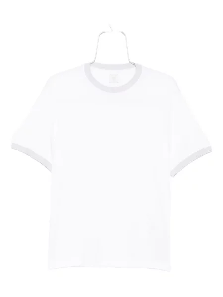 Tricou Eleventy cu decolteu rotund alb