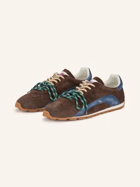 Sneakersy tmavě hnědá / tmavě modrá