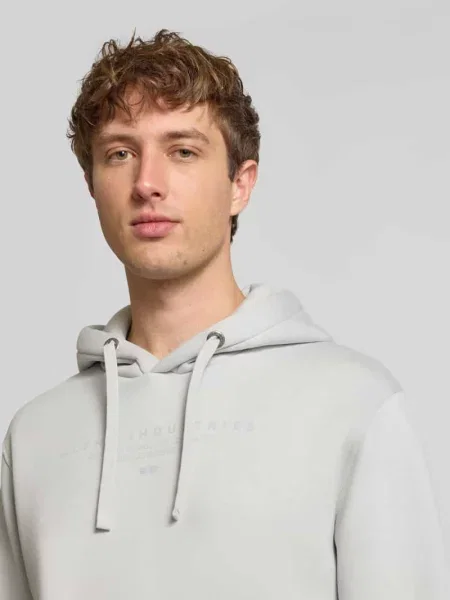 Bluza z kapturem nadrukiem z logo i kieszenią kangurką Alpha Industries