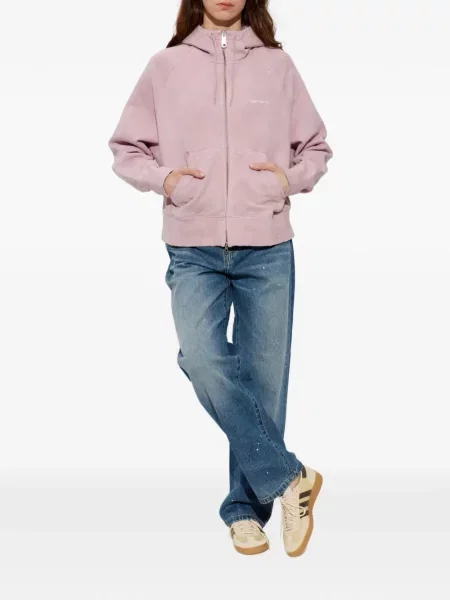 Hanorac cu glugă Carhartt Wip roz
