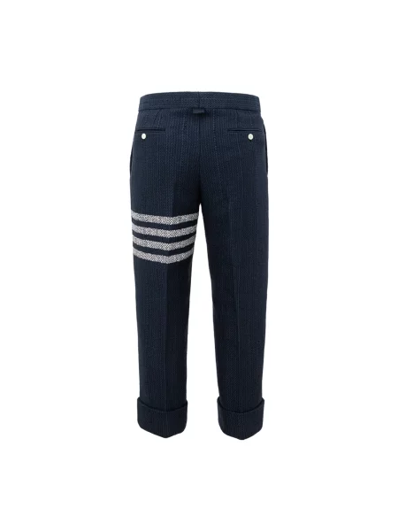 Spodnie Thom Browne tweedowe niebieskie
