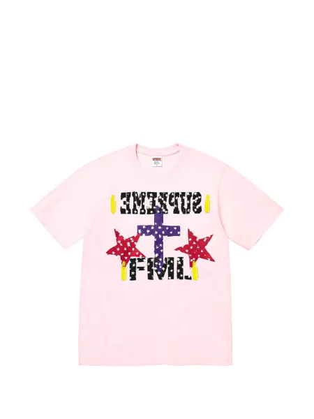 Tricou Supreme cu imagine roz