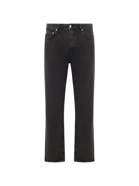 Traperice ravnih nogavica Icon Denim crna