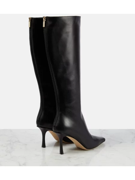 Usnjene gležnjarji Jimmy Choo črna