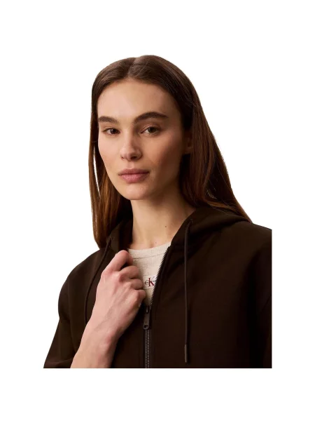 Geacă de blugi Calvin Klein Jeans maro