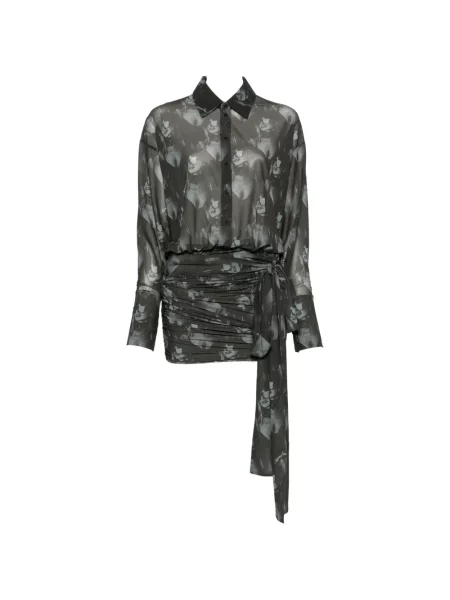Rochie Patrizia Pepe cu imagine drapată verde