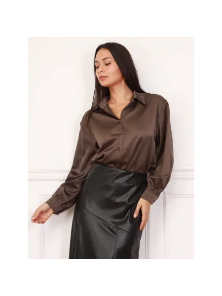 Blúzka La Modeuse hnedá