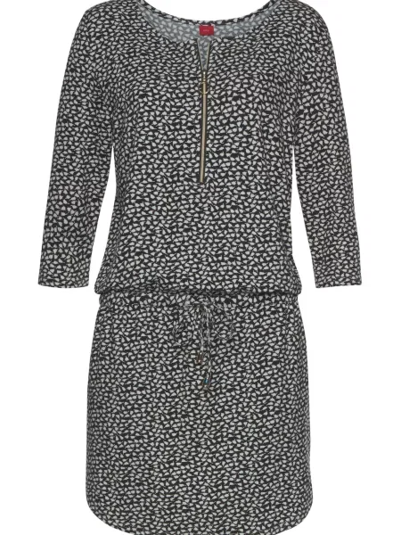 S.Oliver Rochie de vară crem negru