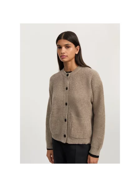 Sweter Aiayu wełniany brązowy