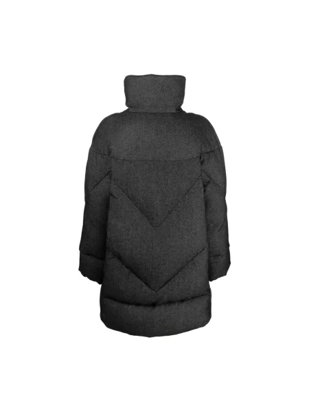 Kurtka puchowa Eleventy z kaszmiru casual szara