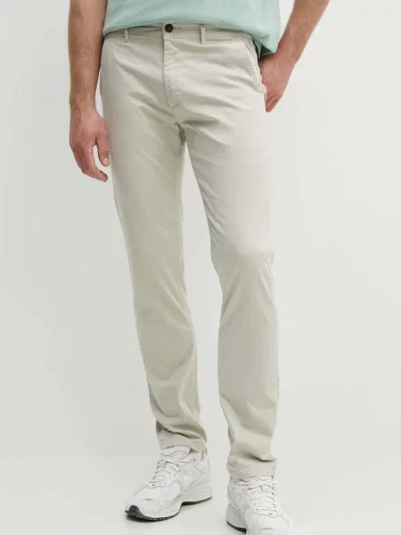 Nohavice BOSS Orange Chino_slim béžová