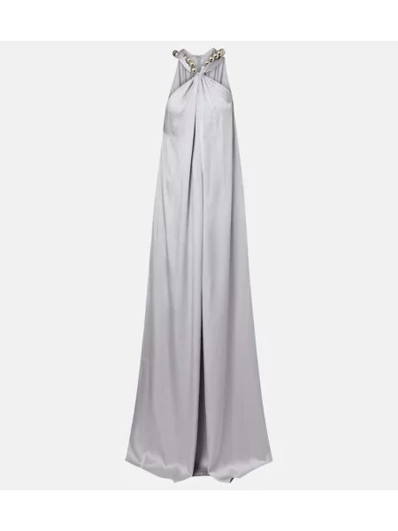 Rochie Stella Mccartney din satin albastru