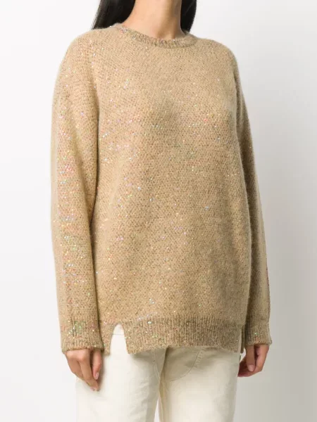 Pulover Stella Mccartney cu paiete tricotate