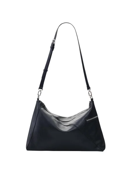 Crossbody kabelka Desigual s autogramom čierna