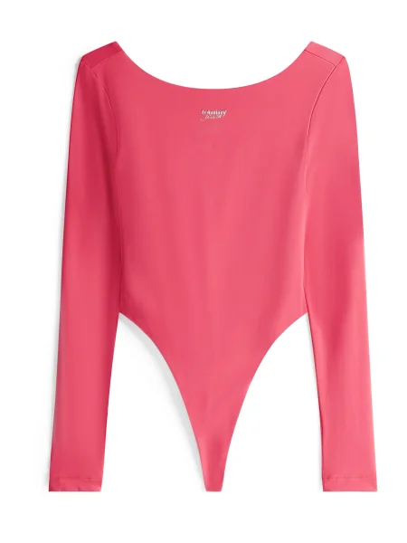 Tommy Jeans Tricou body cranberry roșu