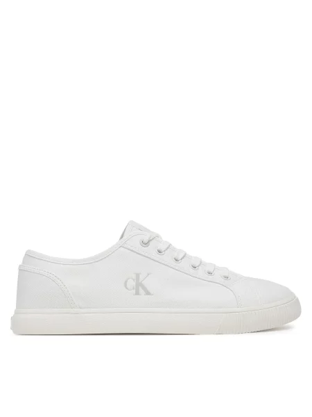 Πάνινα παπούτσια Calvin Klein Jeans Ess Vulc Low Mg Canvas λευκό