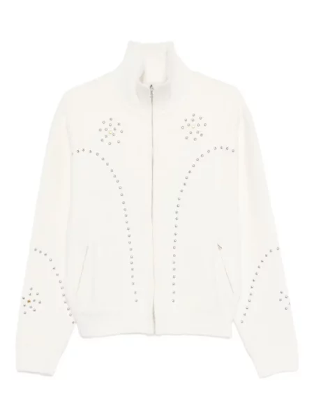 Cardigan Bluemarble cu tepi alb