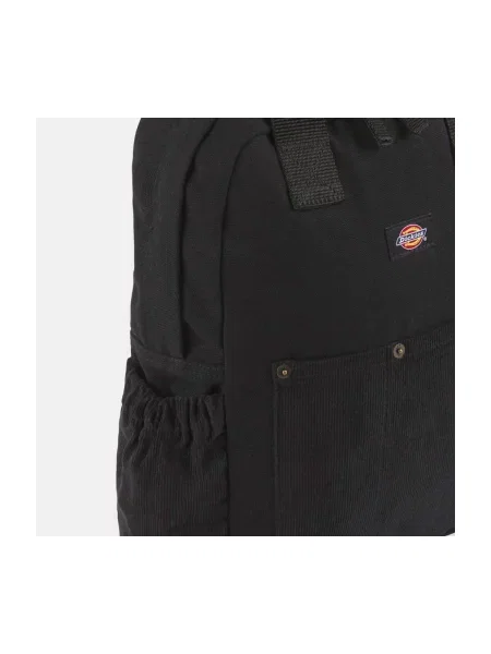 Geantă Dickies de catifea cord negru