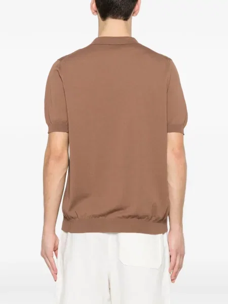 Gulerat tricou Tagliatore maro
