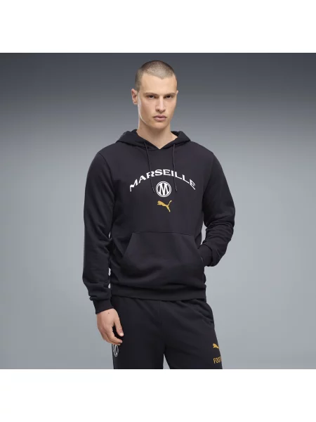 PUMA bluza z kapturem ftblCulture Olympique Marsylia Odzież S niebieski
