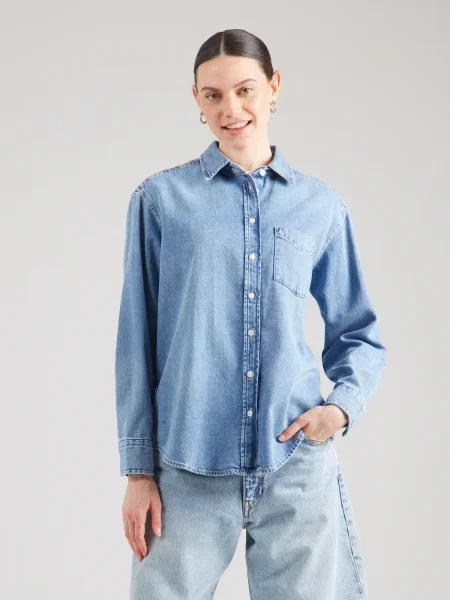 GAP Bluză LUCIA denim albastru