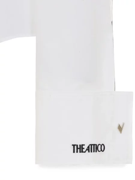 Cămașă The Attico cu broderie alb