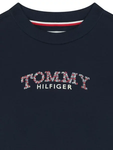 Sukienka dziecięca Tommy Hilfiger niebieska