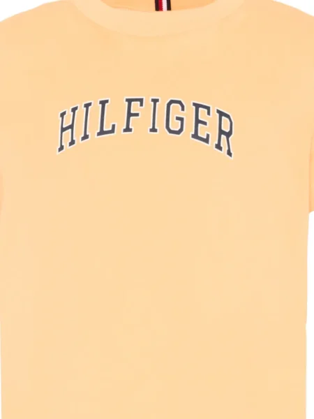 Koszulka dziecięca Tommy Hilfiger pomarańczowa