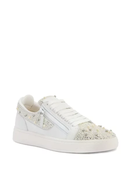 Sneakerși Giuseppe Zanotti Frankie alb
