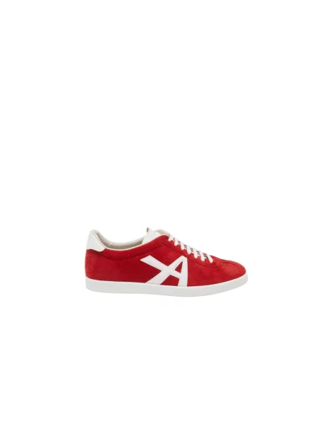 Sneakersy Aquazzura skórzane czerwone